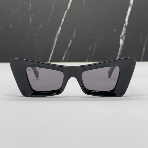 NEW OFF-WHITE SUNGLASSES, BLACK CAT EYE WOMEN EYEWEAR OFF-WHITE ACCRA 007 BLACK main image 4